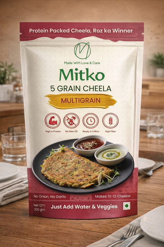 Mitko 5 Grain Protein Cheela Mix – Pack of 3