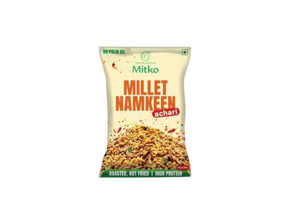 🌶️ Mitko Multi‑Millet Namkeen – Achari (Pack of 2 × 100 g)