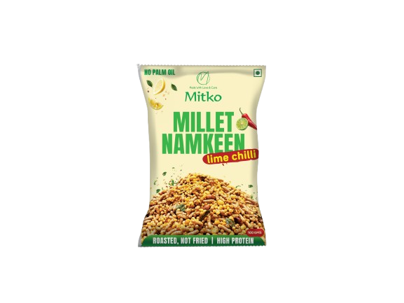 🌶️ Mitko Multi-Millet Namkeen – Lime & Chilli (Pack of 2 × 100 g)
