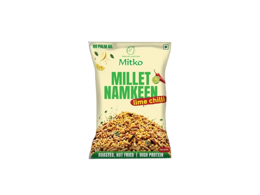 🌶️ Mitko Multi-Millet Namkeen – Lime & Chilli (Pack of 2 × 100 g)