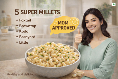 Elbow Millet Pasta - Ready in 10 Mins - (Pack of 2 x 200 g)