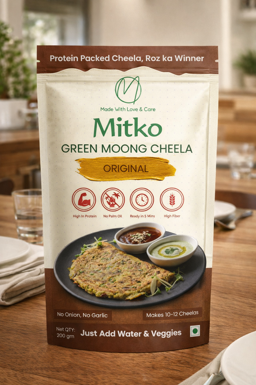 Mitko Original Protein Cheela Mix – Pack of 3