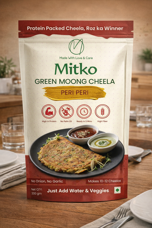 Mitko Peri Peri Protein Cheela Mix – Pack of 3